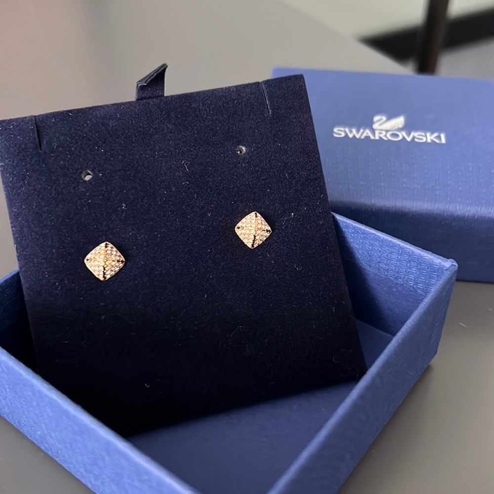 Swarovski stud earrings